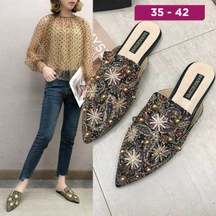 Elegant Embellished Flats For Women