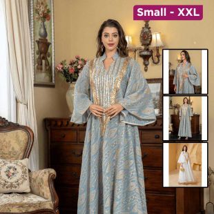 Loose Arabic Design Dress For Women