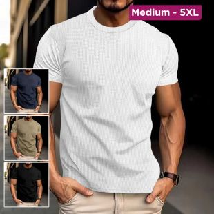 Summer Short Sleeve Ice Silk Shirt For Men
