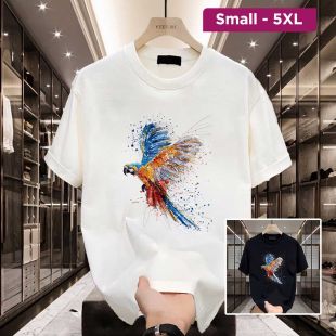 Parrot Plain Summer T-Shirt For Unisex