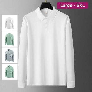 Stand Collar Polo T-Shirt for Men