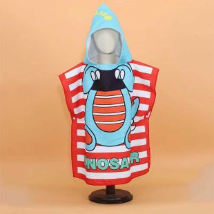 Kid's Ultra-Soft Hooded Bath and Swim Towel Cape