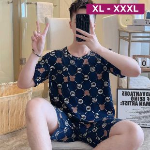 Comfortable Boys Pajamas Set with Diamond Bear Design