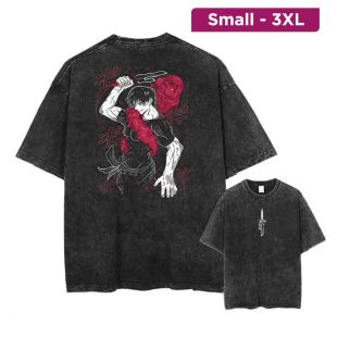 تيشيرت صيفي فضفاض بأكمام قصيرة من قماش الشنيل