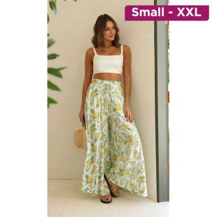 Elegant Wide-Leg Summer Pants for Women