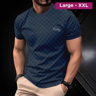 Luxurious Men's Retro Printed T-Shirt