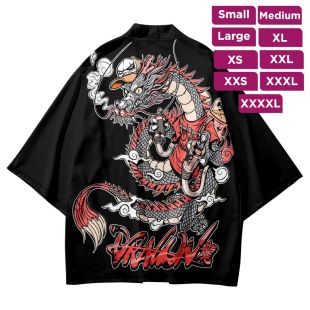 جاكيت كيمونو بتصميم Dragon