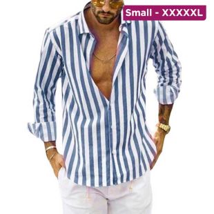 Men’s Long Sleeve Striped Shirt