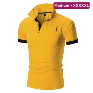 Men’s Stand Collar Summer Polo T-Shirt