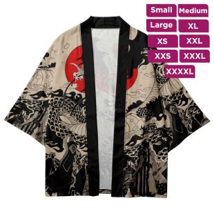 جاكيت كيمونو بتصميم Hinomaru Dragon