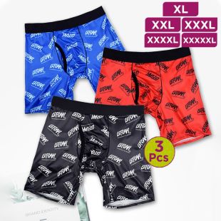 Lengthened Sports Underwear Assorted Colors for Men - 3Pcs