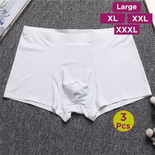 Durable Mesh Stylish Underwear for Men - 3Pcs