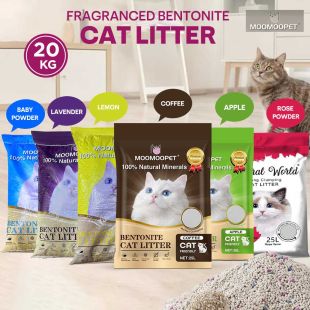 Fragranced Bentonite Cat Litter 20 Kg by Moomoopet