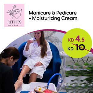 Manicure and Pedicure + Moisturizing Cream at Reflex Institute