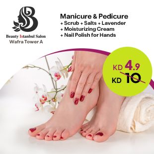 Manicure Pedicure Package from Beauty Istanbul Salon - Wafra Tower A