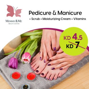 Pedicure Manicure + Scrub + Cream + Vitamins From Mommy& Me Beauty Center
