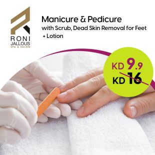 Manicure Pedicure session for Men at Roni Jallous Spa & Salon