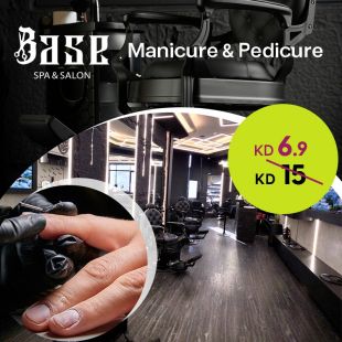 Pedicure & Manicure at Base Salon & Spa