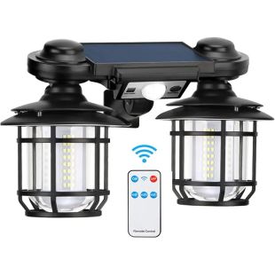 كشاف إضاءة بالطاقة الشمسية 2 طريقة تشغيل مع ريموت