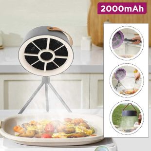 Rechargeable Portable Exhaust Fan 2000mAh - Assorted Color