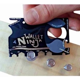 18 in 1 Wallet Ninja Pocket Survival Multi-Tool knife – 2 Pcs