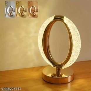 مصباح طاولة كريستالي قابل للشحن