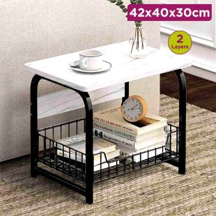 2 Layer Side Table for Living Room