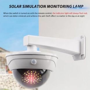 كشاف إضاءة بالطاقة الشمسية بتصميم كاميرا مراقبة