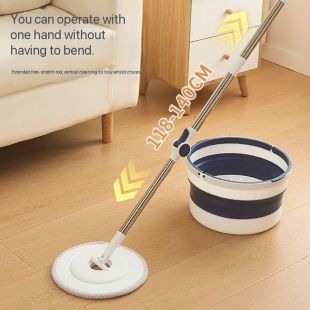 ممسحة أرضيات دوارة 360 درجة مع دلو تجفيف