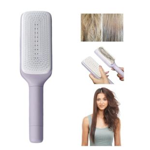 فرشاة شعر 4 في 1 ذاتية التنظيف مع تدليك لفروة الرأس- ألوان متنوعة