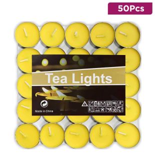 50Pcs Scented Tea Light Candles Set