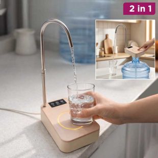 2-in-1 Rechargeable Electric Water Dispenser USB-C with 6 Flow Levels