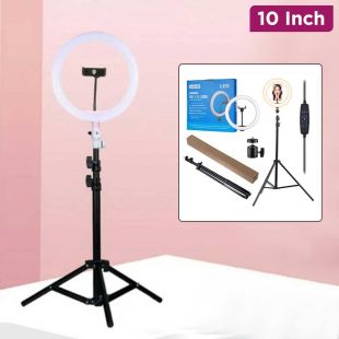 LED Ring Light 10-Inch with Tripod Stand