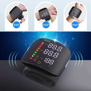 Blood Pressure Monitor Wrist Device Smart Touch Screen
