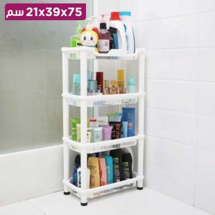منظم تخزين بلاستيك متعدد الاستخدام 4 طبقات 75×39×21 سم