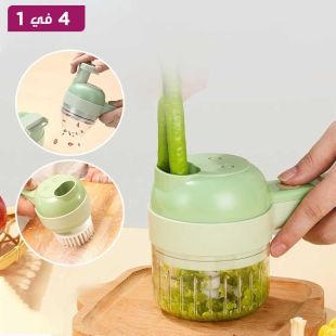 قطاعة خضروات كهربائية محمولة 4 في 1