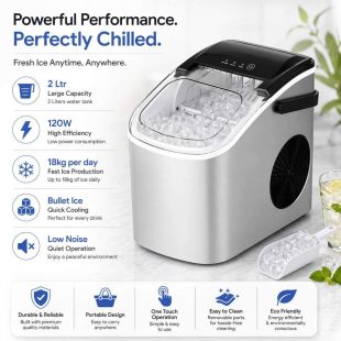 ماكينة صنع الثلج 2 لتر 18 كجم في اليوم