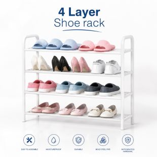 4-Tier Metal Shoe Storage Rack