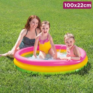 Inflatable Round Swimming Pool 100×22 cm by Jilong