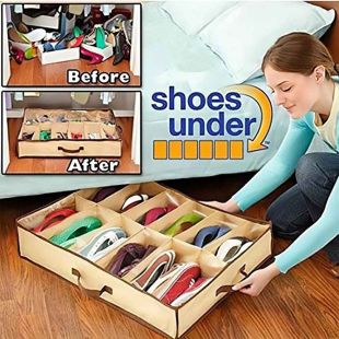 12-Compartment Storage Organizer with Handles