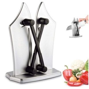 Stainless Steel Kitchen Knife Sharpener with Base