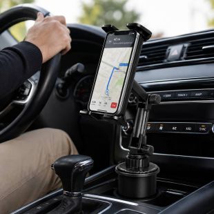 360° Adjustable Car Cup Holder Phone Mount