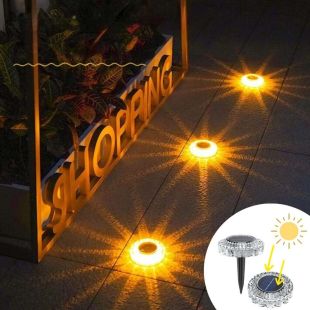 1 Pc Solar-Powered Flower Garden Light