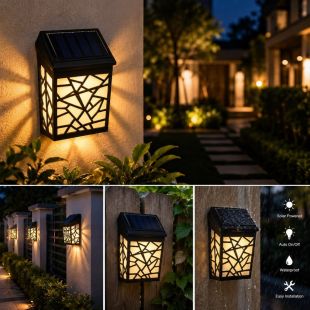 Solar Powered Decorative Wall Light