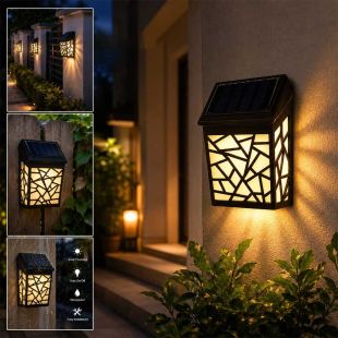 Solar Powered Decorative Wall Light