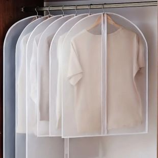 Transparent Dustproof Garment Cover with Zipper
