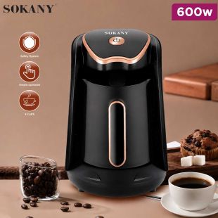 SOKANY Turkish Coffee Maker 600W 4Cups