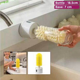 Rechargeable Bottle Cleaning Brush with Stand