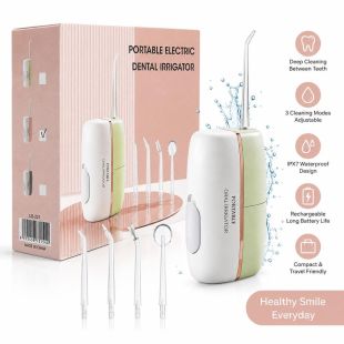 200ml Cordless Water Flosser with 4 Replaceable Heads