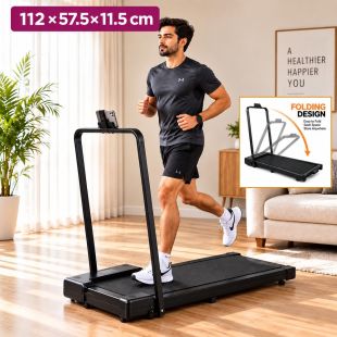 Folding Treadmill for Walking and Jogging 112×57.5×11.5 cm